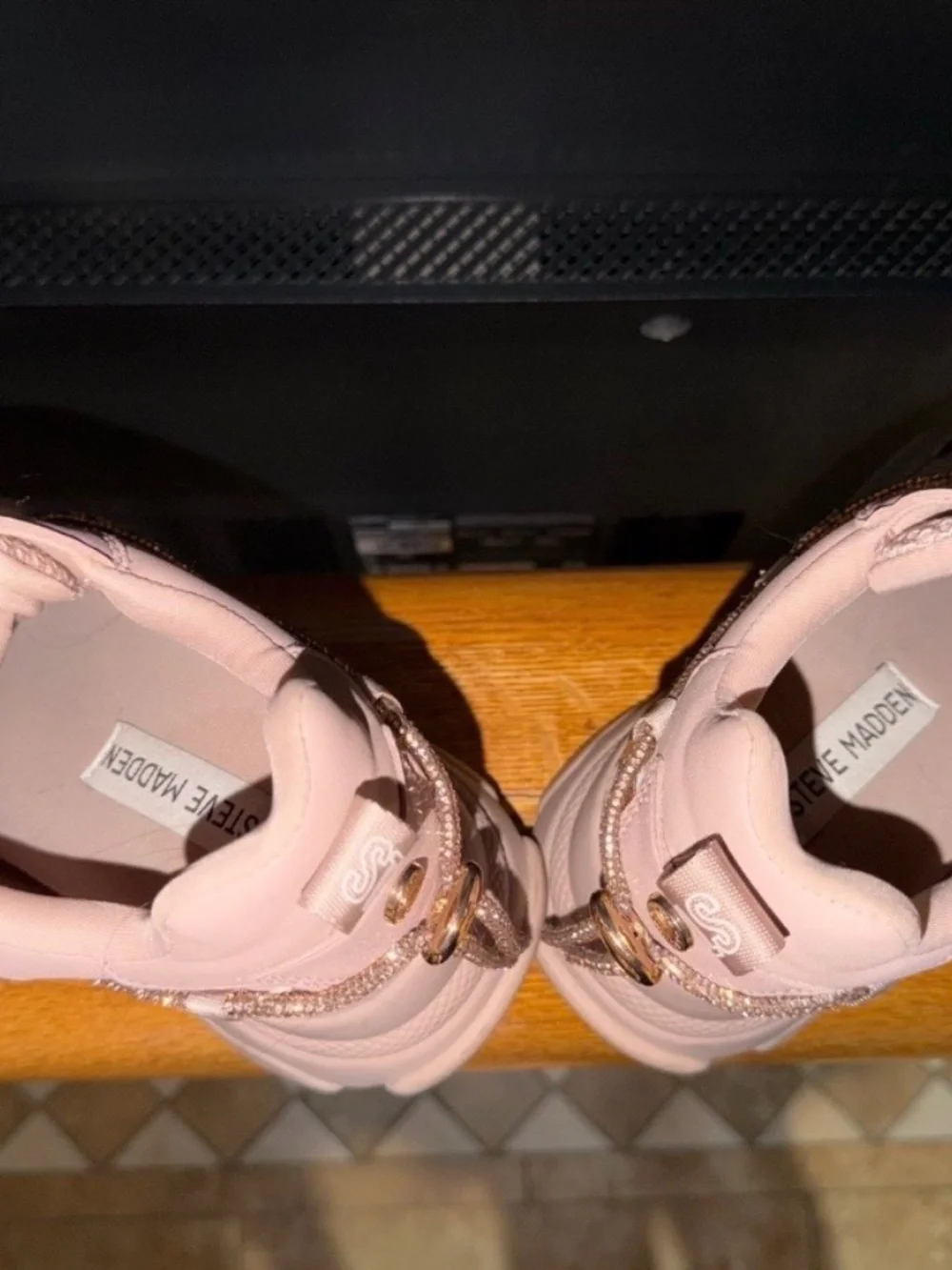 Steve Madden Motocross Rose Gold Sneakers